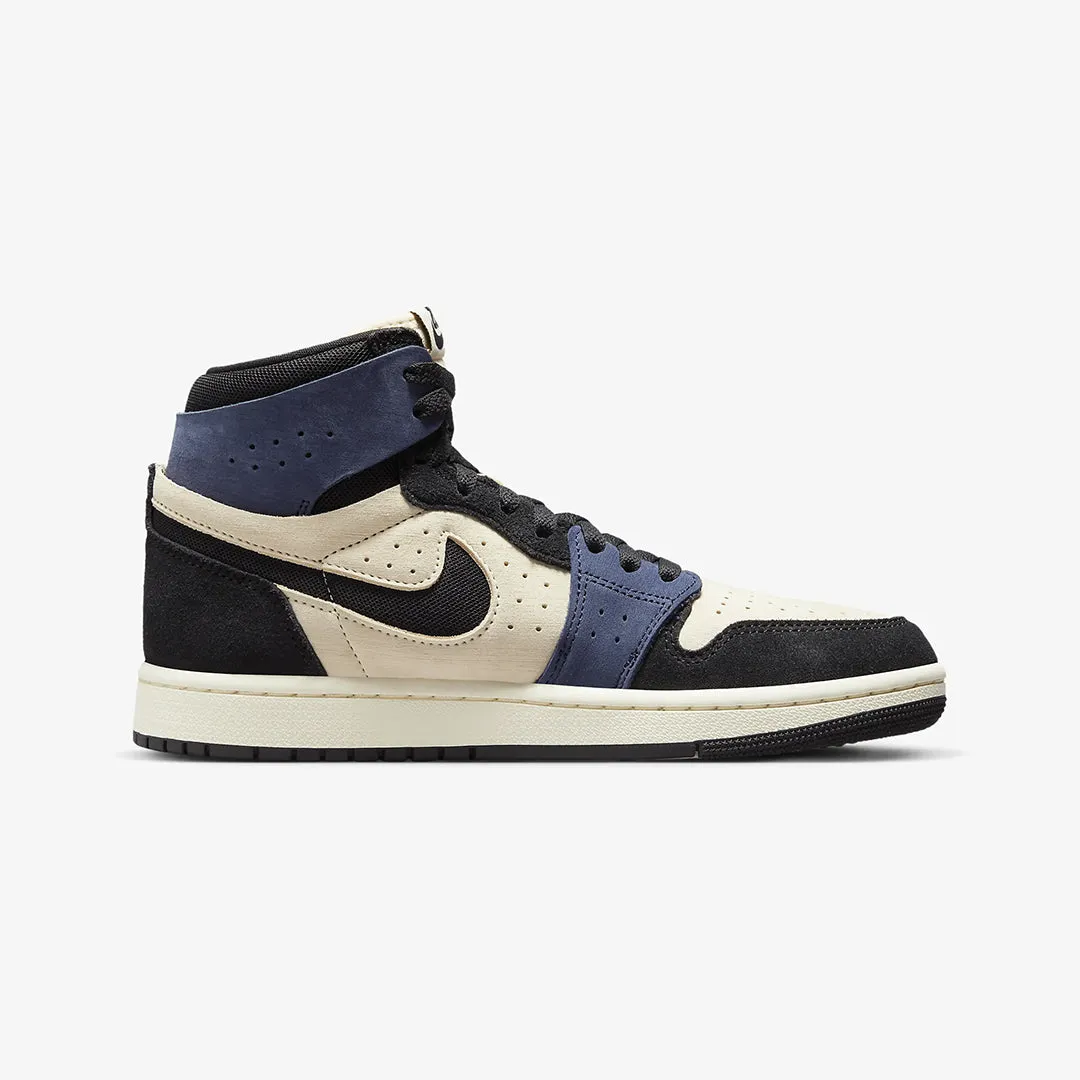 WMN'S AIR JORDAN 1 ZOOM CMFT 2 'MUSLIN/BLACKENED BLUE/COCONUT'