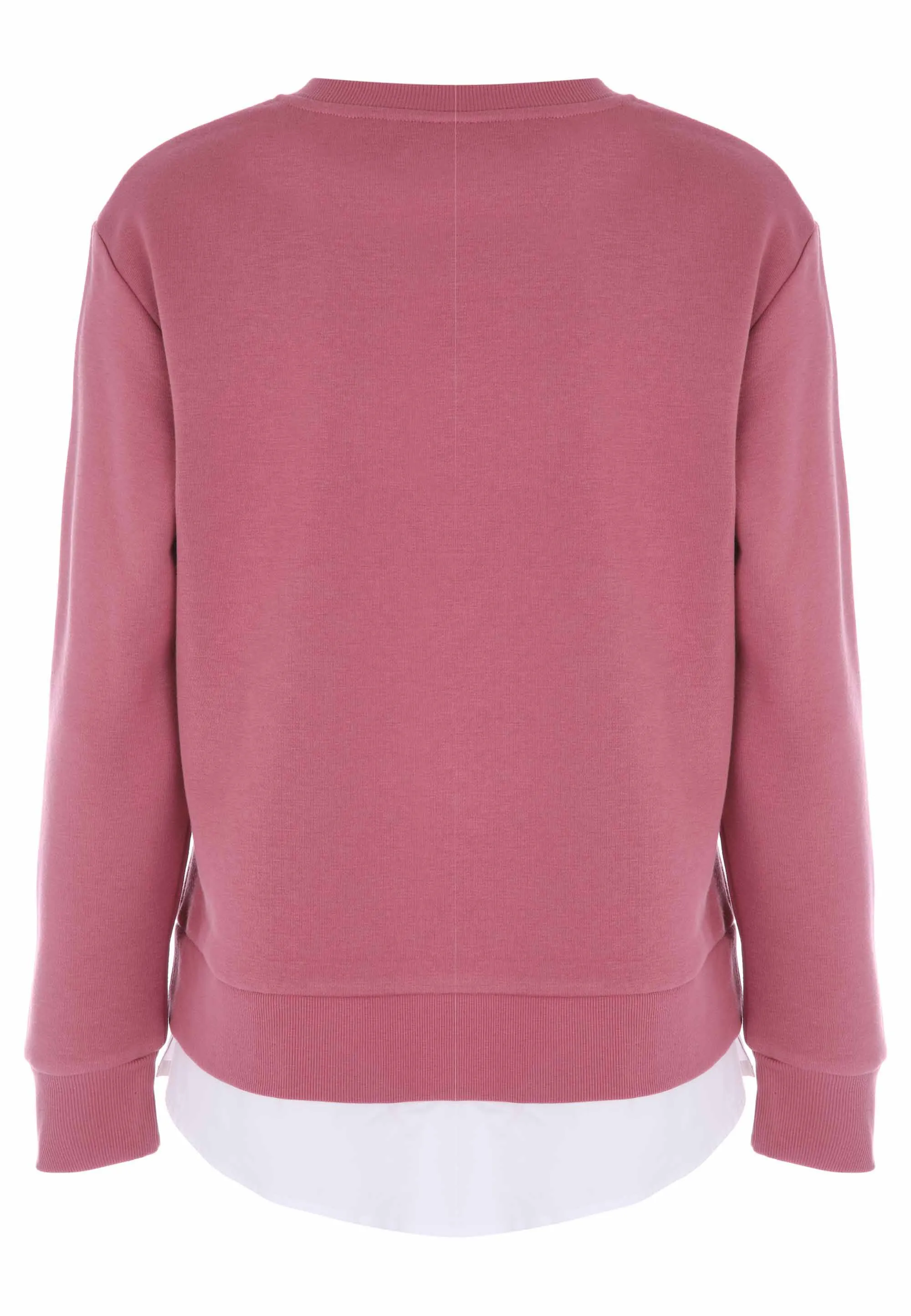 Womens Pink 2 in 1 Shirt & Sweatshirt