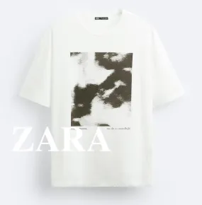 ZARA  |Short Sleeves T-Shirts