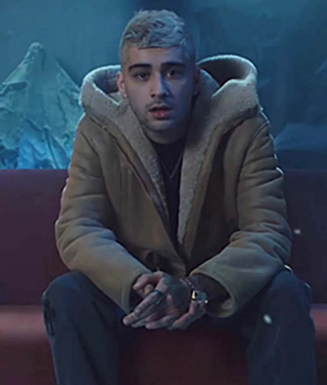 Zayn Vibez Jacket | Suede Leather Jacket With Hood